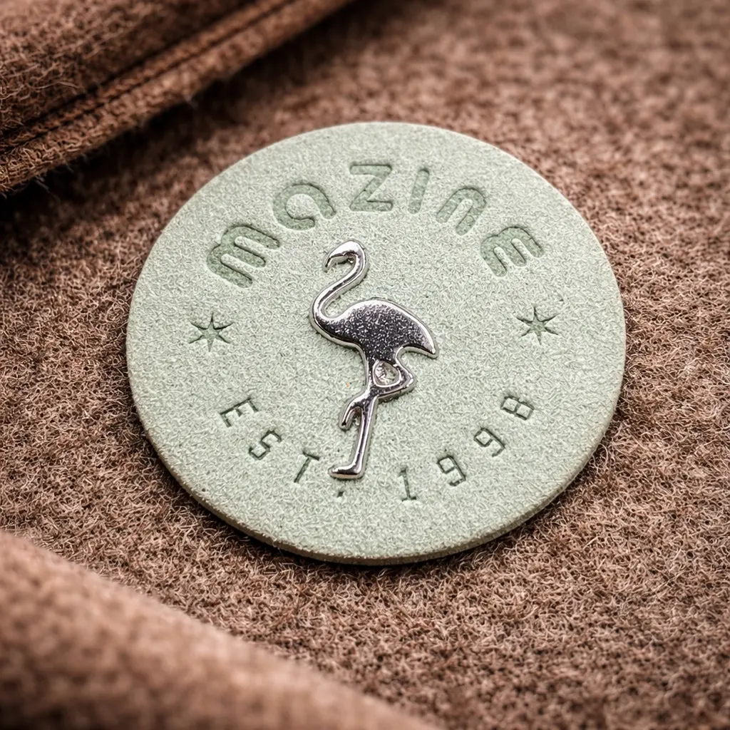 FL-3229 woven fabric label for apparel brands