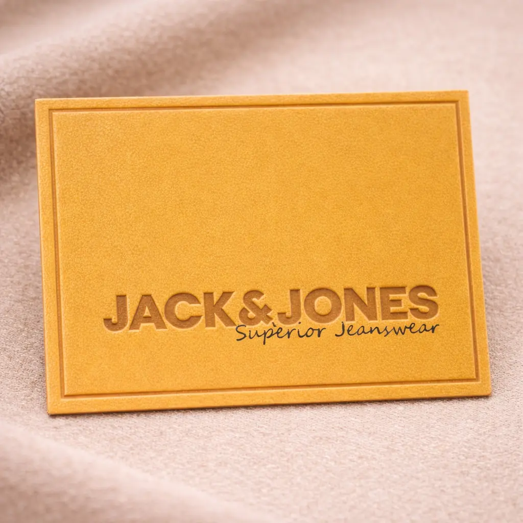 PBL-3356 eco leather label for garment branding