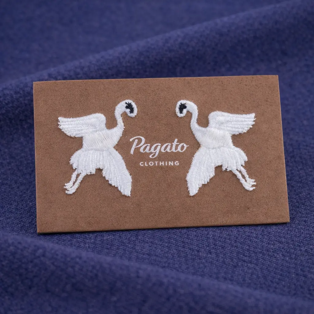 PBL-3354 vegan leather label for garment branding