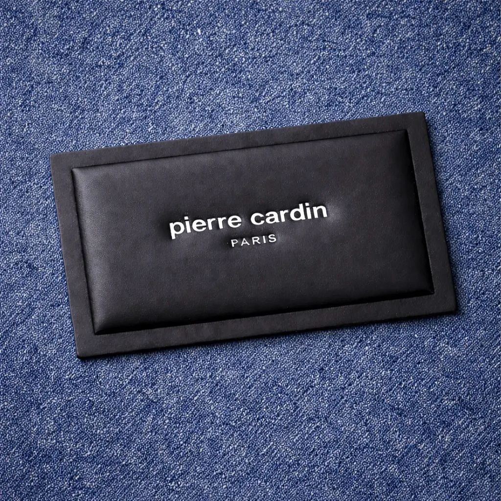 PL-3271 embossed PU label for apparel brands