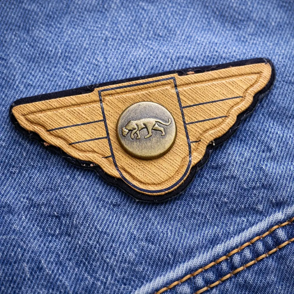 PL-3232 premium PU label for garment branding